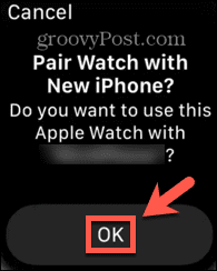 Apple Watch conferma l'associazione