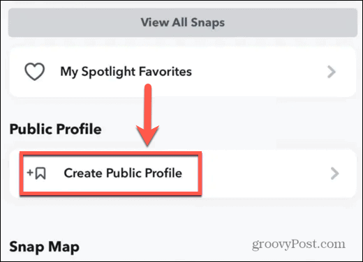 creare un profilo pubblico iphone
