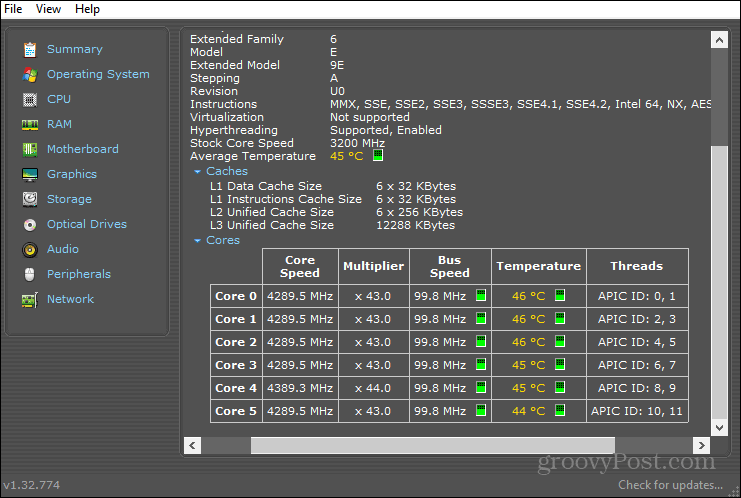 Controlla la temperatura della CPU su Windows 11