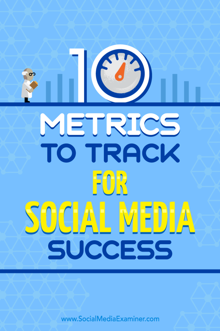 10 metriche da monitorare per il successo sui social media di Aaron Agius su Social Media Examiner.
