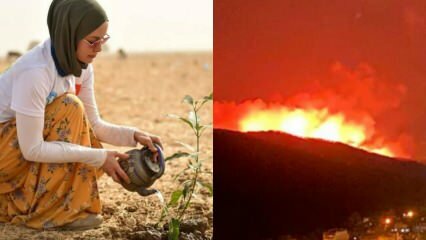 Gamze Zeynep Özçelik ha condiviso il pericoloso incendio di Hatay!