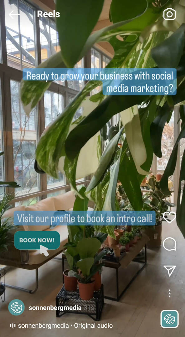 come-includere-un-cta-in-instagram-creatives-call-to-action-aggiungere-adesivi-animati-pertinenti-in-bobine-e-stories-sonnenbergmedia-example-10