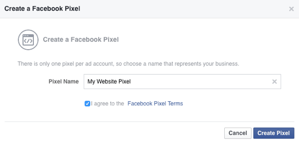gli annunci di Facebook creano pixel