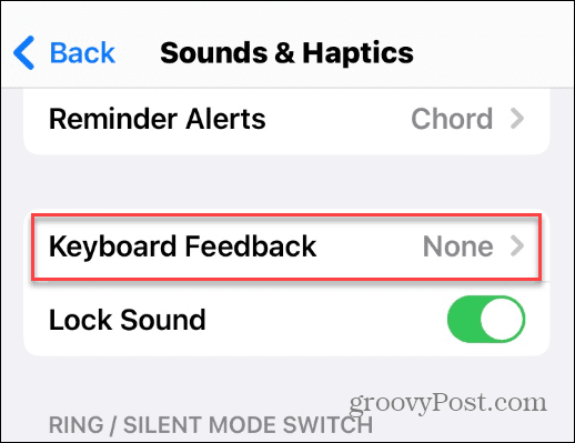 Abilita il feedback aptico sulla tastiera dell'iPhone