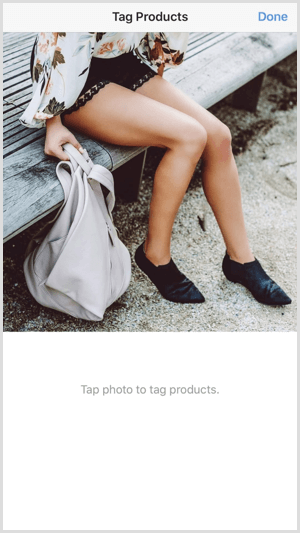 Instagram shoppable post tag prodotti tocca posizione