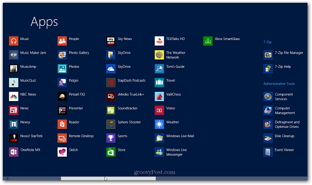 Trova tutte le app installate su Windows 8 (aggiornato per 8.1)