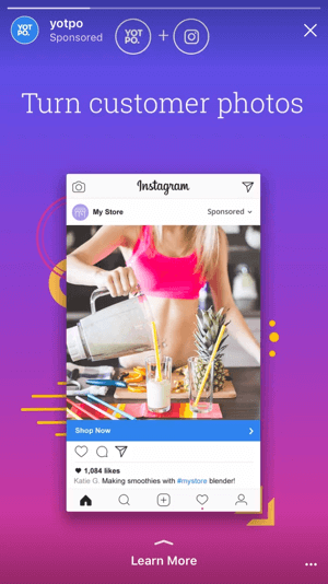 I nuovi obiettivi degli annunci per le storie di Instagram ti consentono di indirizzare gli utenti al tuo sito e alle tue app, generando conversioni reali invece di sperare solo nella consapevolezza del marchio.