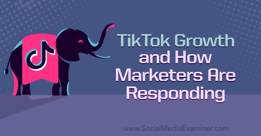 TikTok Growth e come stanno rispondendo i marketer: Social Media Examiner