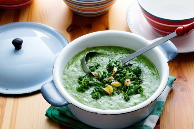 Ricetta deliziosa zuppa di spinaci