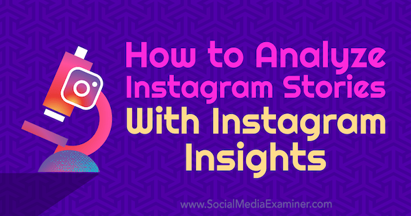 Come analizzare le storie di Instagram con Instagram Insights di Olga Rabo su Social Media Examiner.