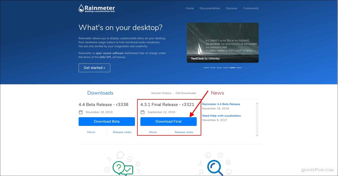 Come utilizzare Rainmeter per personalizzare il desktop del tuo PC