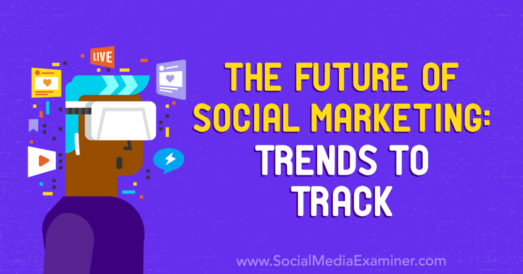 The Future of Social Marketing: Trends to Track con insight from Mark Schaefer on the Social Media Marketing Podcast.