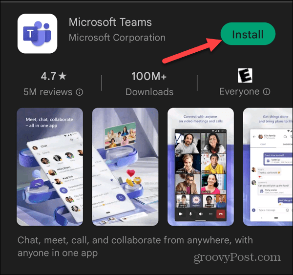 Come installare Microsoft Teams su Android