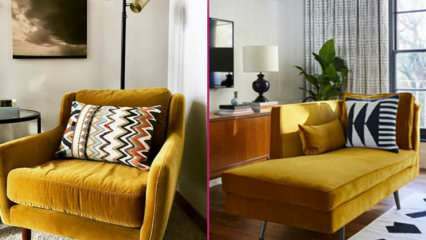 Quali colori sono compatibili con il giallo senape? Suggerimenti per la decorazione dei sedili con giallo senape 2021 