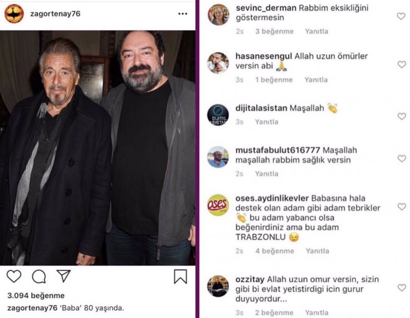 Nevzat Aydın, il fondatore di Yemek Sepeti, ha condiviso Al Pacino! Social media confuso