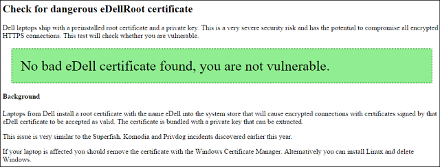 Dell spedisce laptop con certificato di root pericoloso, ecco come testare il tuo PC (aggiornato)