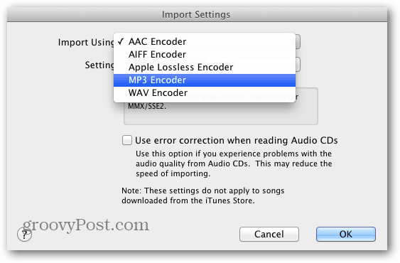Usa iTunes per convertire file musicali senza perdita di dati in AAC o MP3
