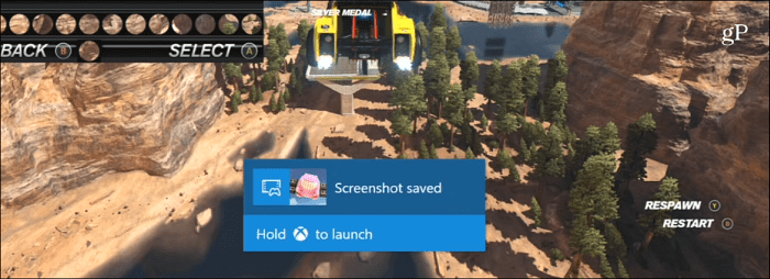 Cattura Screenshot Xbox One