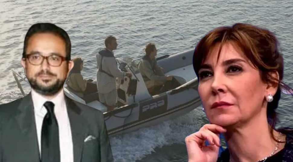 Ali Sabancı e sua moglie Vuslat Doğan Sabancı hanno colpito gli scogli con la sua barca zodiac