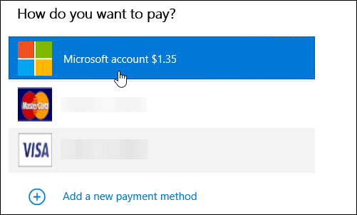 metodo di pagamento