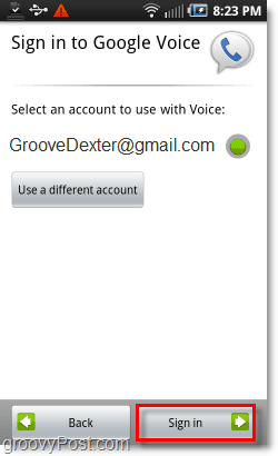Google Voice su Android Accesso mobile