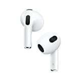 Auricolari wireless Apple AirPods (3a generazione) con custodia di ricarica MagSafe. Audio spaziale, resistente al sudore e all'acqua, fino a 30 ore di durata della batteria. Cuffie Bluetooth per iPhone