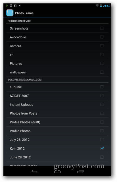 Cartelle per foto Nexus 7