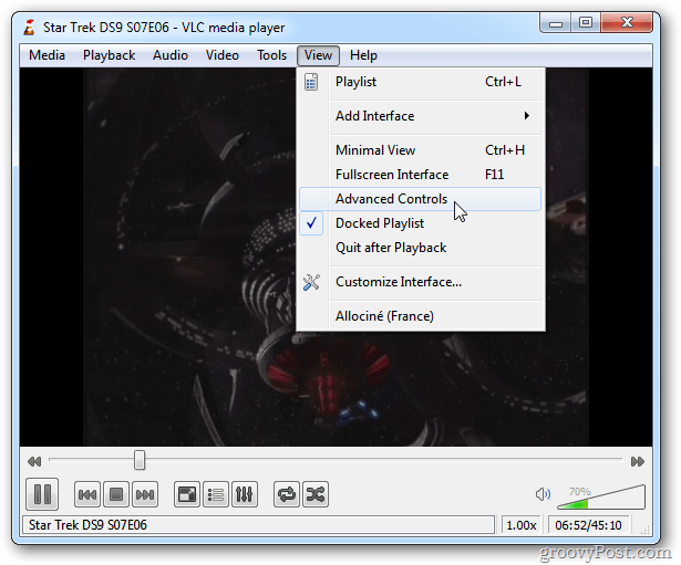 Acquisisci schermate in VLC Media Player