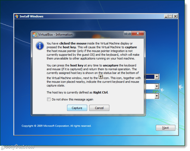 Installazione del sistema operativo Virtualbox