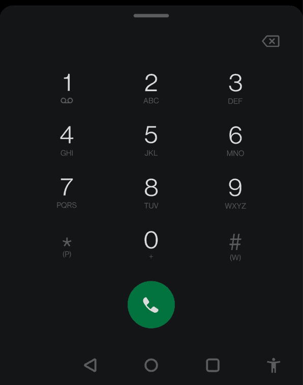 tastierino numerico 1 segreteria telefonica Android