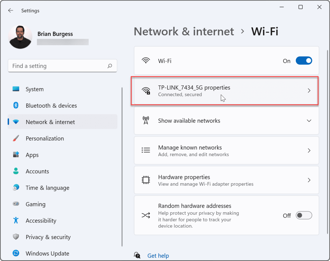 Connessione al router