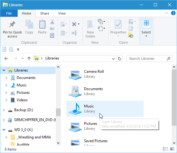 Suggerimento per Windows 10: mostra le librerie in Esplora file