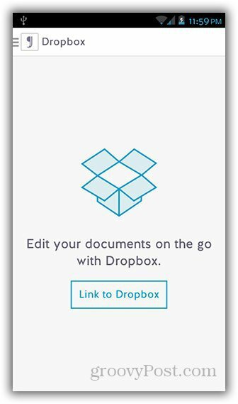 Crea e sincronizza file di testo con Dropbox su Android