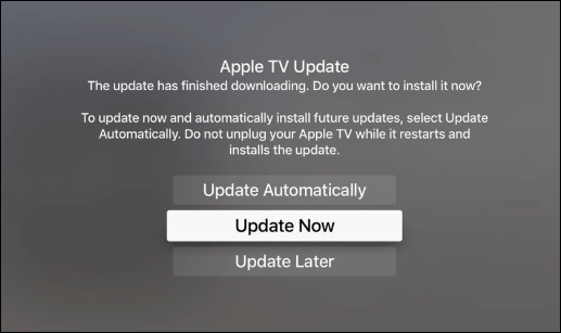 4 aggiornamenti di Apple TV