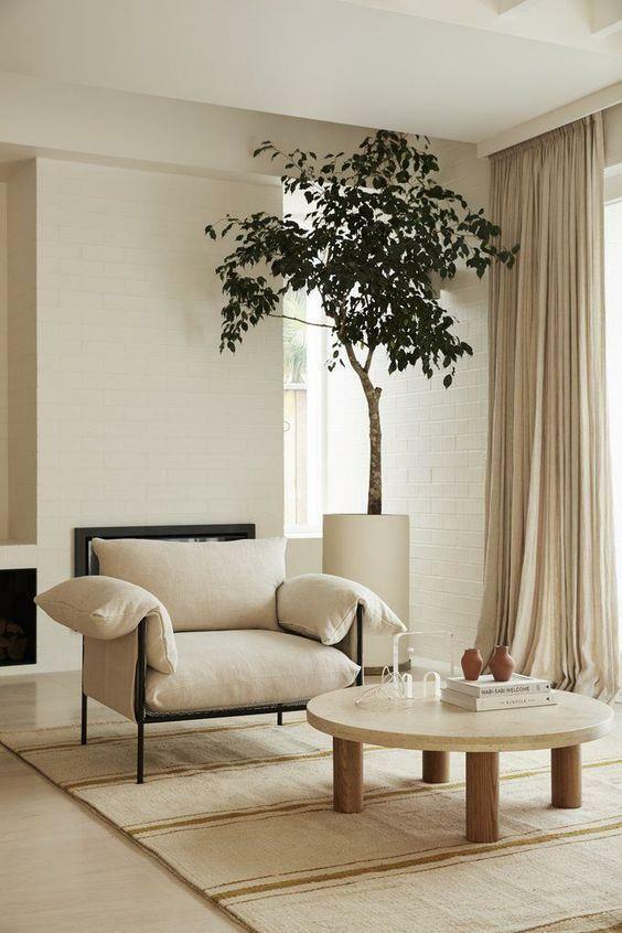 decorazione del soggiorno di colore grigio 