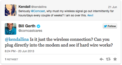 comcastcares servizio clienti twitter