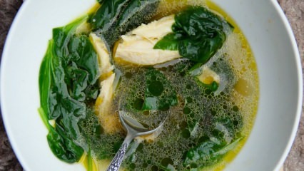 Ricetta deliziosa zuppa di spinaci