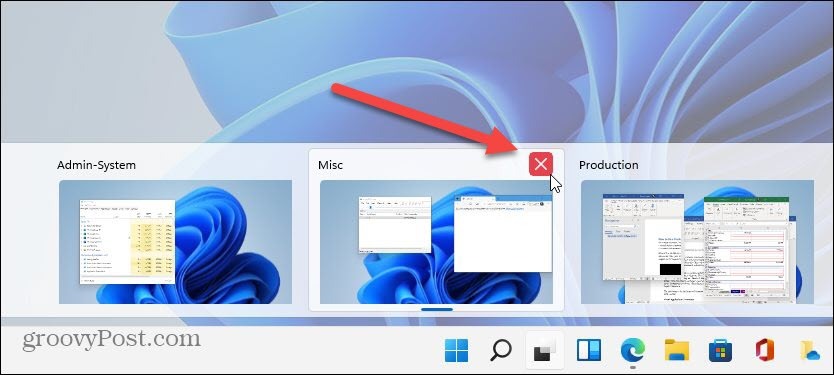 Chiudi il desktop virtuale Windows 11