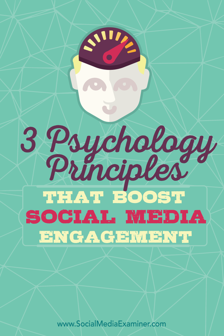 tre principi psicologici per migliorare il coinvolgimento dei social media