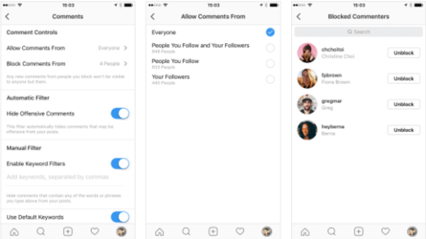 Instagram aggiunge nuove funzionalità che consentono agli utenti di controllare chi è in grado di commentare i tuoi post.