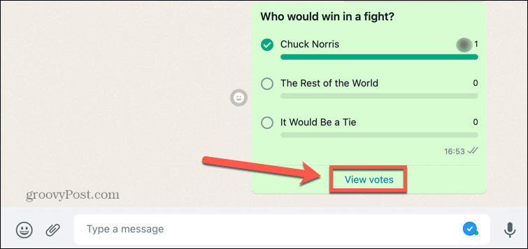 whatsapp visualizza i voti
