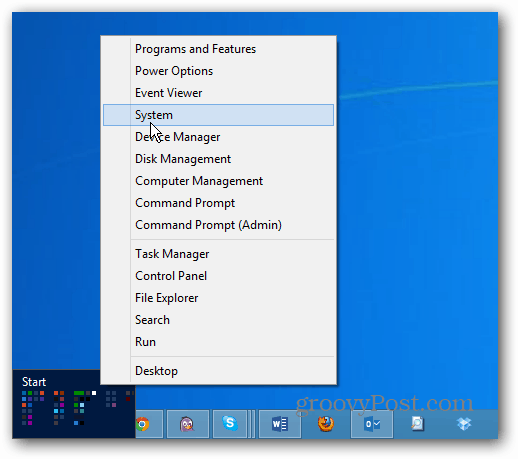 Menu Power User di Windows 8