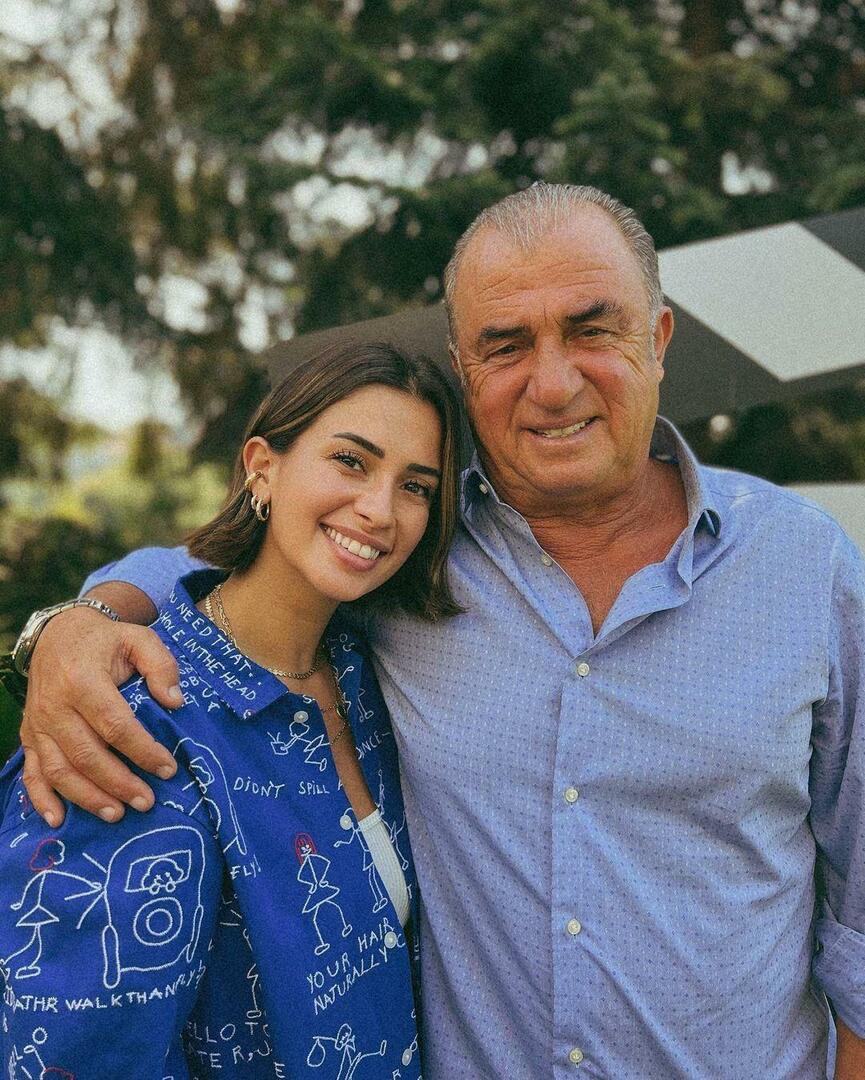 Fatih Terim e sua figlia Buse Terim