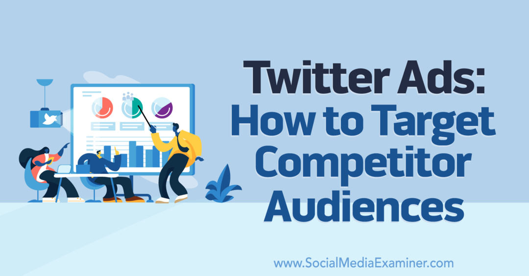 Annunci Twitter: come indirizzare il pubblico della concorrenza-esaminatore dei social media