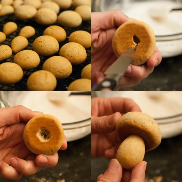 forma alternativa di biscotto ai funghi 