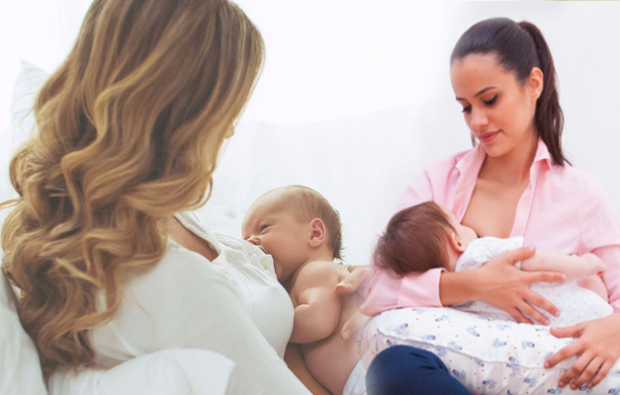 Metodi e posizioni adeguati per l'allattamento al seno nei neonati