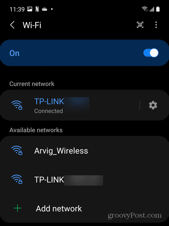 Connettività di rete Wi-Fi