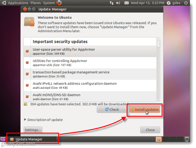 installa gli aggiornamenti di sicurezza di Ubuntu
