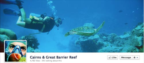 cairns foto di copertina della grande barriera corallina