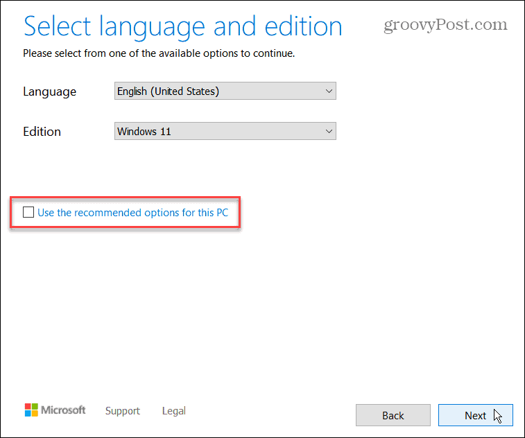 seleziona la lingua windows 11